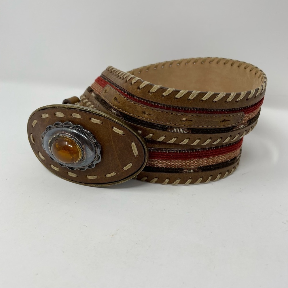 Streets Ahead Leather Italian made belt and buckle.